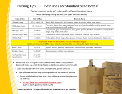 Packing Tips - Corrigan Moving Systems