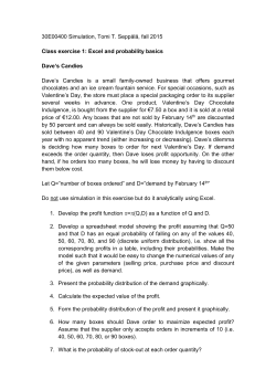 Dave`s Candies - MyCourses