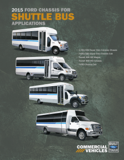 2015 Ford Shuttle Bus Brochure