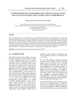 A LITERATURE REVIEW ON DIVERSIFICATION STRATEGY OF