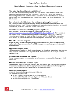 Frequently Asked Questions About LaGuardia Community College