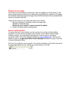 Photos are too large: How to resize photos