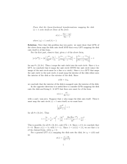 Prove that the linear-fractional transformations mapping the