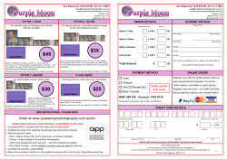 a copy of the order form - Purple Moon Photography