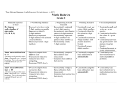 Gr 2: Rubrics