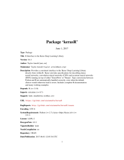 Package `kerasR`