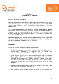 Singapore Silver Pages and Mobile Applications