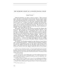 the supreme court as a constitutional court