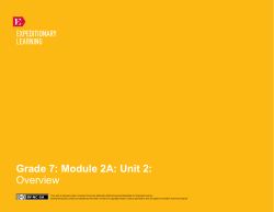 Grade 7: Module 2A: Unit 2: Overview