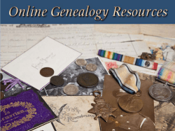 Genealogy_Presentation - Graham County Public Library