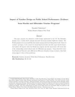 Impact of Voucher Design on Public School Performance