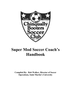 Super Mod Coach`s Handbook - Chinqually Booters Soccer