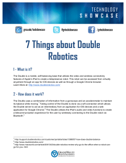 7 Things about Double Robotics