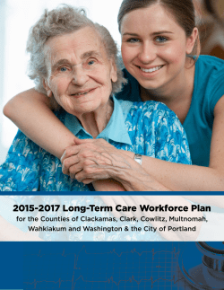 2015-2017 Long-Term Care Workforce Plan