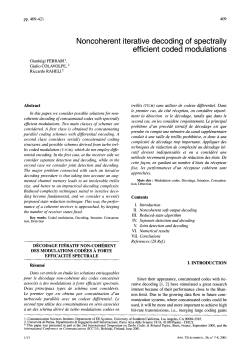 Noncoherent iterative decoding of spectrally efficient
