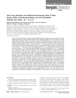 Sulfur X-ray Absorption and Vibrational Spectroscopic Study of
