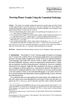 Drawing planar graphs using the canonical ordering