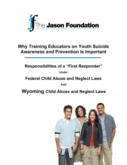 Child Abuse Flyer - The Jason Foundation