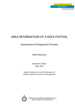 area reformation of a rock festival