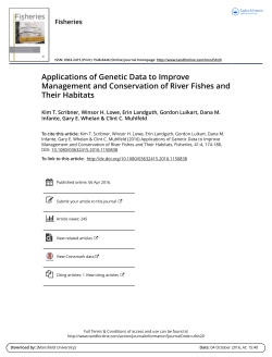 Applications of Genetic Data to Improve Management and