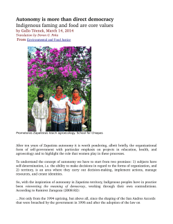 Autonomy is more than direct democracy Indigenous faming and