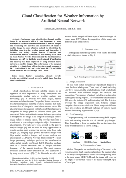 Cloud Classification for Weather Information by Artificial