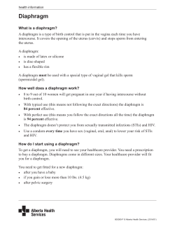 Diaphragm - Teaching Sexual Health