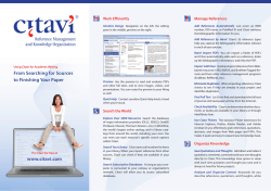 Reference Management and Knowledge Organization