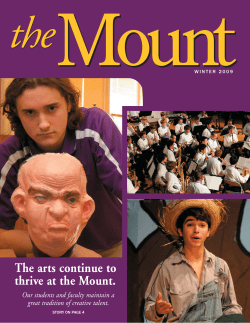 The Mount Winter 09 - Mount Saint Joseph High School