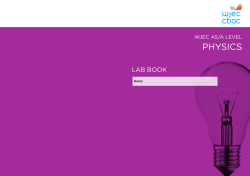 Physics Lab Book
