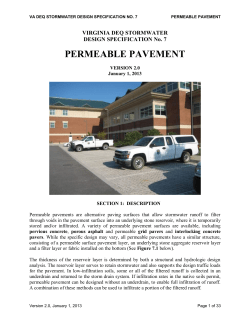 VIRGINIA DEQ STORMWATER DESIGN SPECIFICATION No. 7