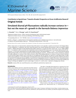 Simulated diurnal pH fluctuations radically increase variance in&mdash;but