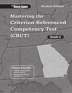 Georgia Science Grade 6 Mastering the (CRCT) SE
