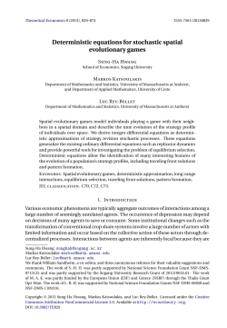 Deterministic equations for stochastic spatial evolutionary games