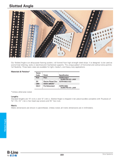 Slotted Angle - Cooper Industries