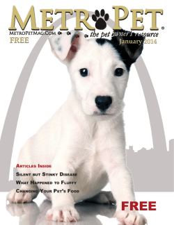 Metro Pet Jan 2014 - Animal Medical Center of Wentzville