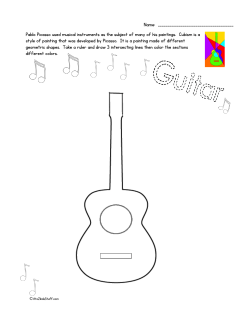 Guitar: Cubism Art and Code Breaker
