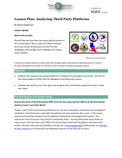 Third Party Platforms Lesson Plan
