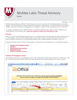 Threat Advisory: Dofoil - Knowledge Center