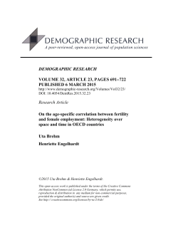 On the age-specific correlation between fertility and female