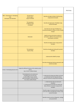 PE GCSE - Devizes School