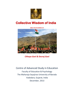Collective Wisdom of India - GLOBAL EDUCATIONAL RESEARCH