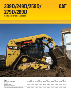 Specalog for 239D/249D/259D/279D/289D Compact Track