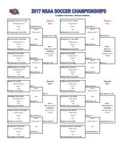 State Championship All Class Brackets/Schedule