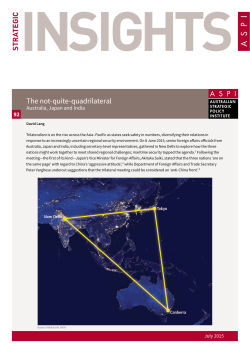 The not-quite-quadrilateral: Australia, Japan and India