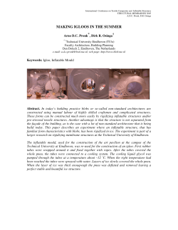 making igloos in the summer