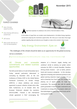 Italy Energy Environment &ndash; Eyes on