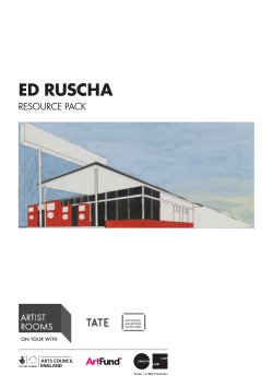 ARTIST ROOMS Ed Ruscha learning resource