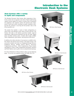 Introduction to the Electronic Desk Systems