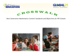 Next Generation Mathematics Content Standards